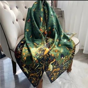Satin Large Shawl Women’s Silk Scarf
